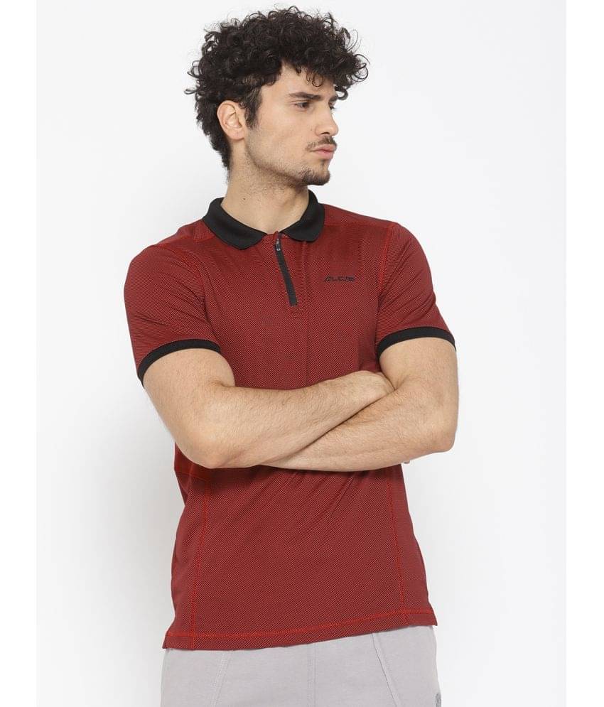 Alcis - Maroon Polyester Regular Fit Men's Sports Polo T-Shirt ( Pack of 1 ) Alcis - Maroon Polyester Regular Fit Men's Sports Polo T-Shirt ( Pack of 1 )