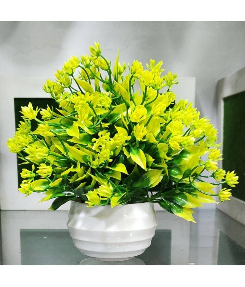     			BAARIG - Green Fern Artificial Bonsai ( Pack of 1 )
