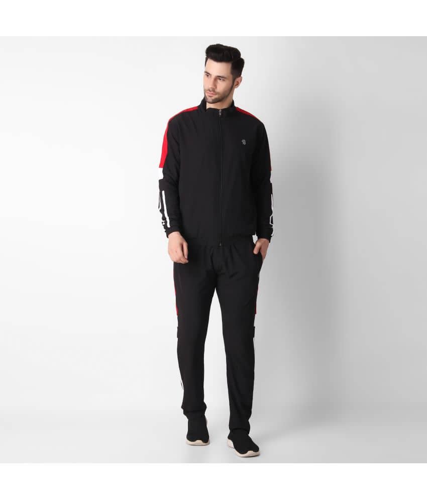 Forbro - Black Polyester Relaxed Fit Men's Tracksuit ( Pack of 1 )