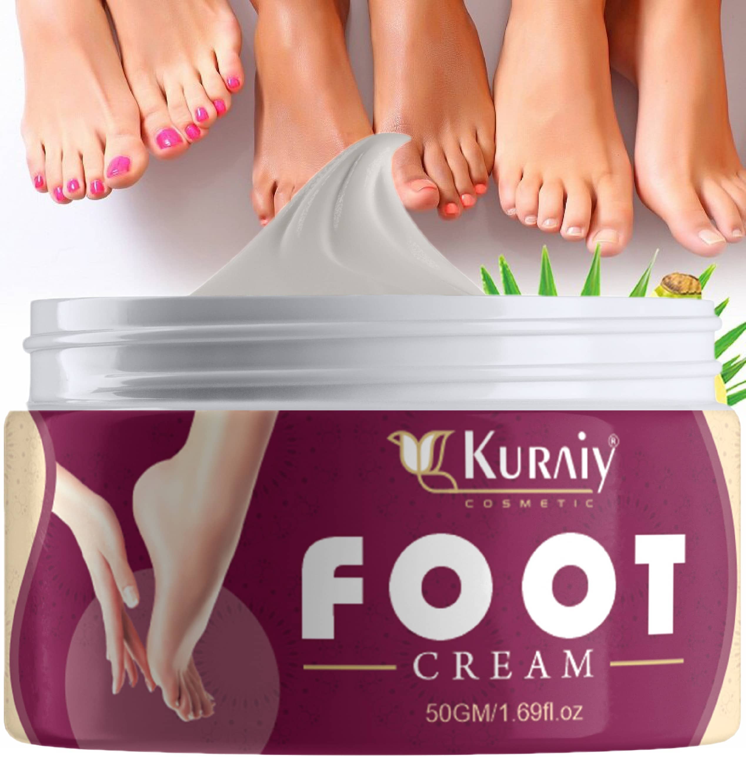 KURAIY Foot Crack Cream For Dry Cracked Heels & Feet Foot Cream (50gm)