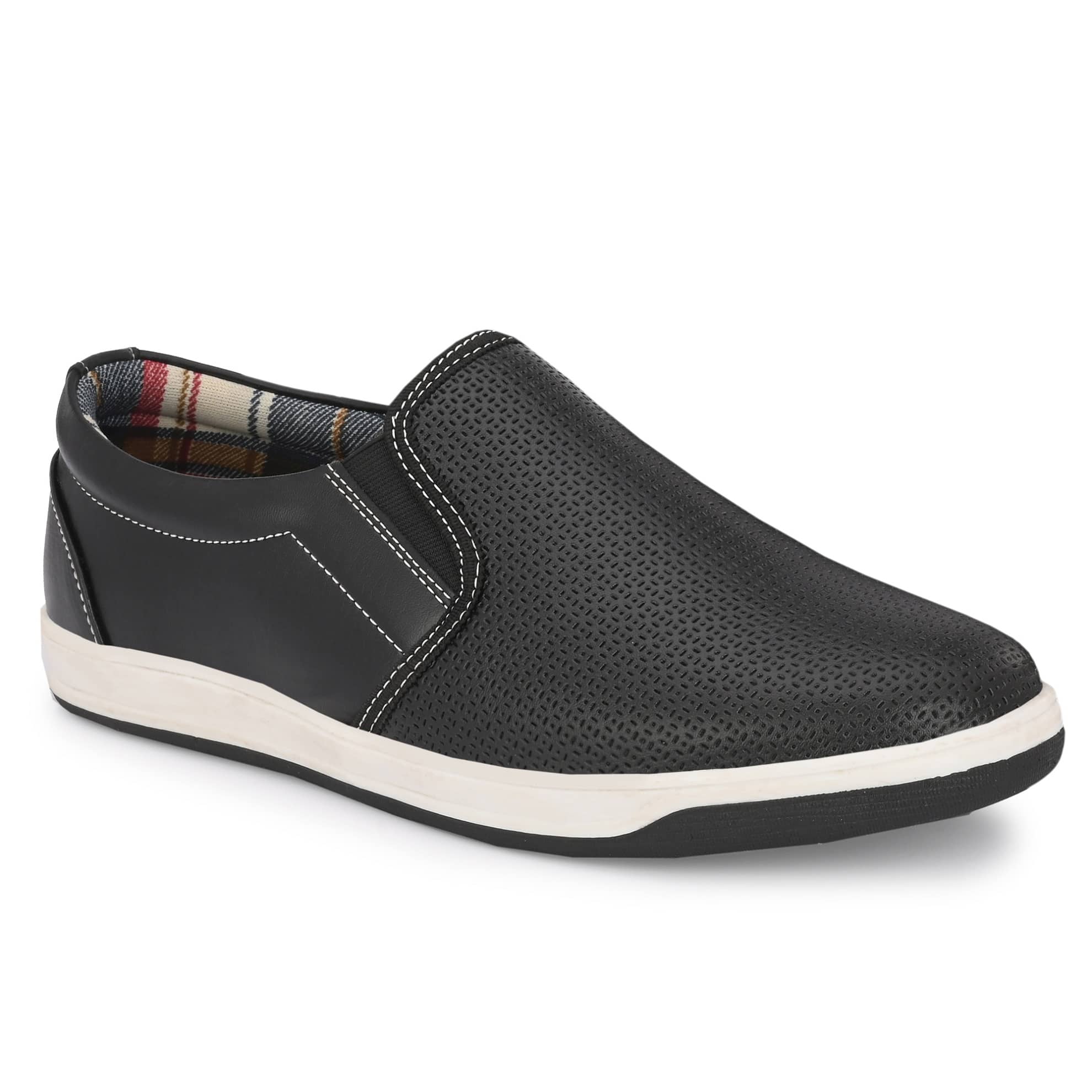 Leeport - Black Men's Slip-on Shoes - Casual Shoes | Buy online on ZillyBuy