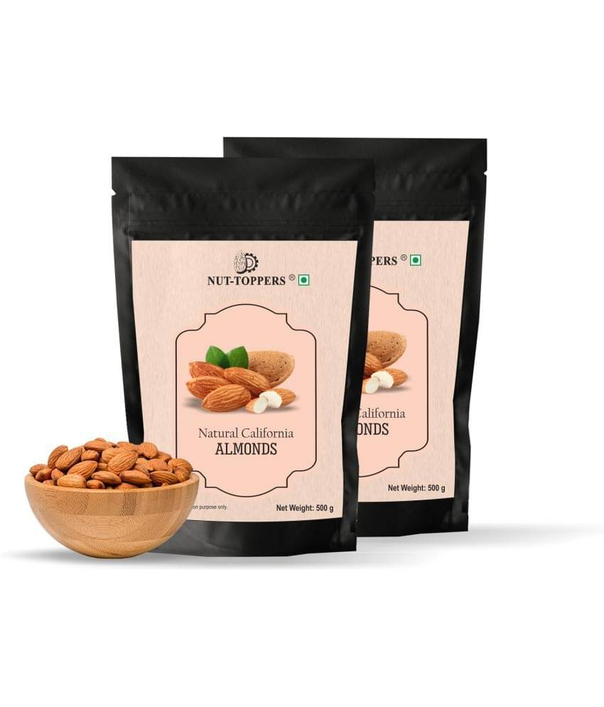 Nut Toppers Almonds 1kg (500gm x 2) | 100% natural premium California almonds | 1kg (500gm x 2) Pack | premium Badam Giri | High in Fiber & vegan & gluten free | Nut Toppers Almonds 1kg (500gm x 2) | 100% natural premium California almonds | 1kg (500gm x 2) Pack | premium Badam Giri | High in Fiber & vegan & gluten free |