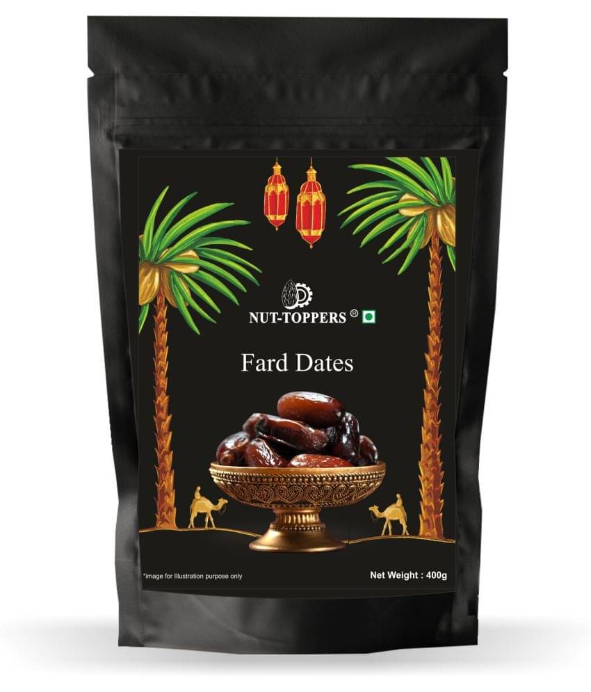 Nut Toppers Fard Dates Dry Fruits, 400g | Premium Khajoor, Natural, No Preservatives & No Added Sugar     			Nut Toppers Fard Dates Dry Fruits, 400g | Premium Khajoor, Natural, No Preservatives & No Added Sugar