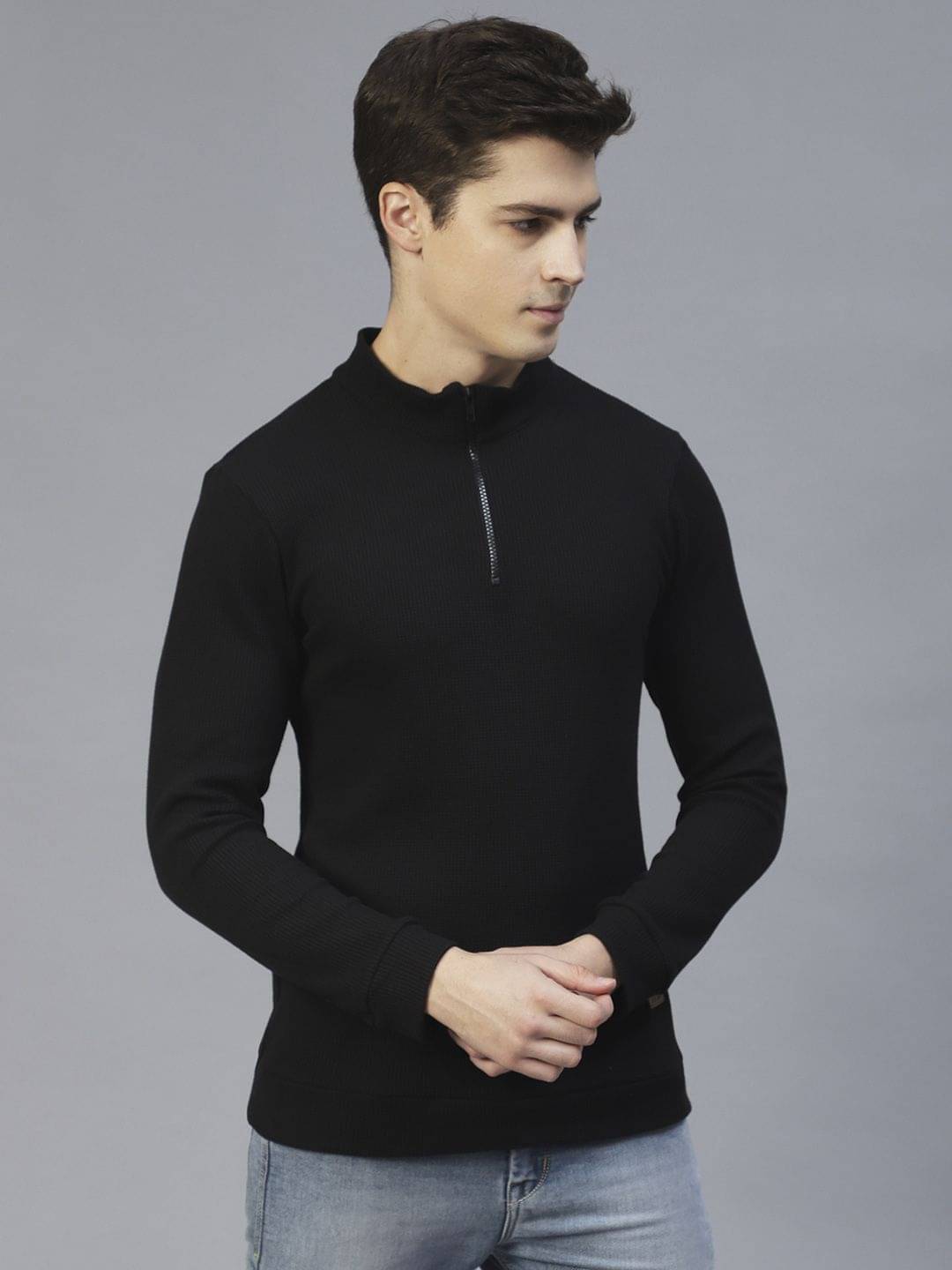 Rigo Pack of 1 Cotton Blend Slim Fit Men's Polo T-Shirt ( Black ) Rigo Pack of 1 Cotton Blend Slim Fit Men's Polo T-Shirt ( Black )
