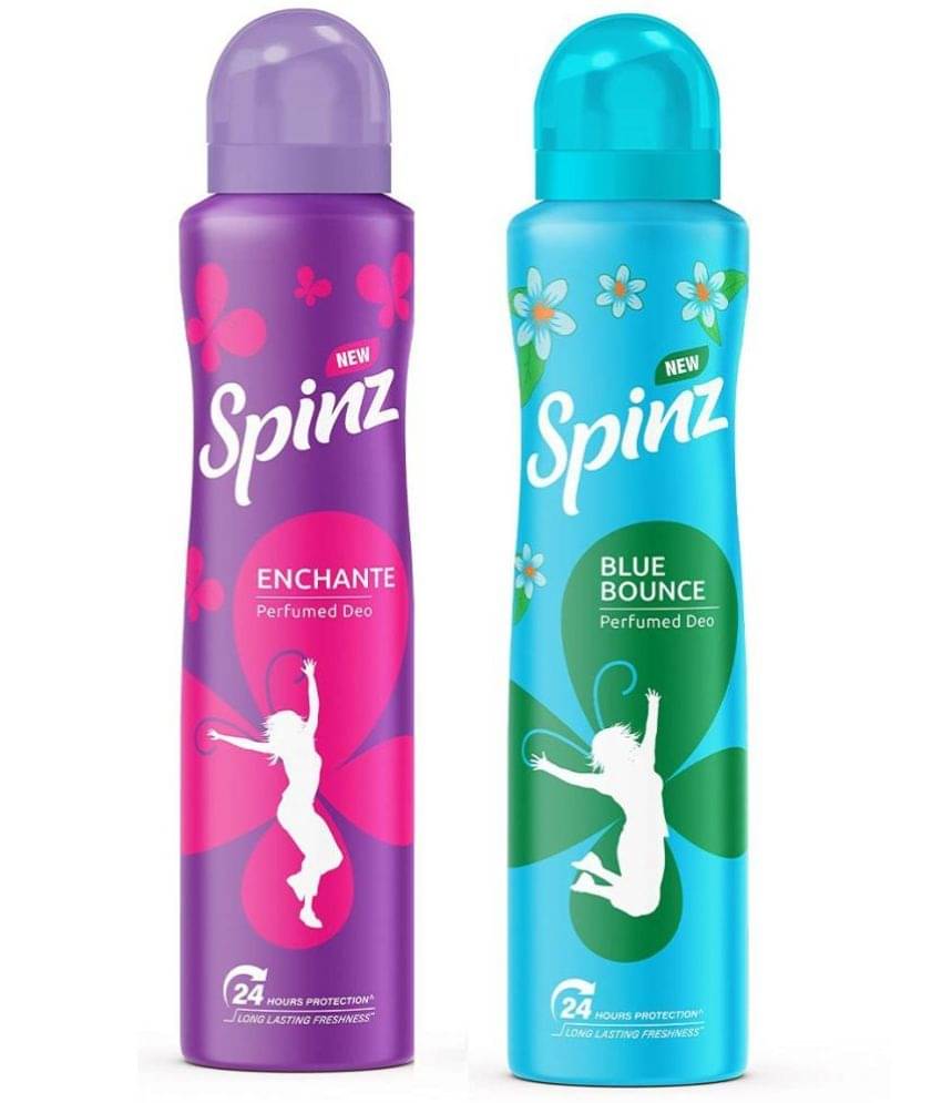     			Spinz - 1 ENCHANTE 1 BLUE BOUNCE Deodorant Spray for Unisex 300 ml ( Pack of 2 )