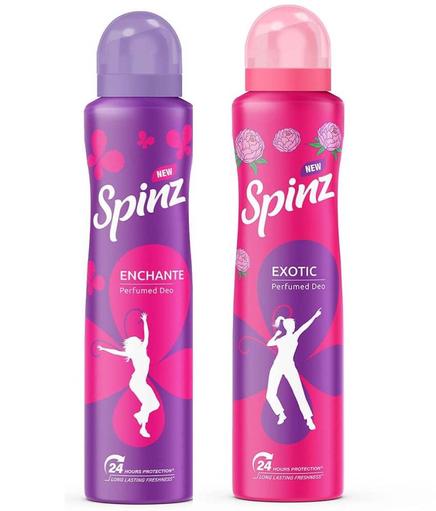     			Spinz - 1 EXOTIC 1 ENCHANTE Deodorant Spray for Unisex 300 ml ( Pack of 2 )