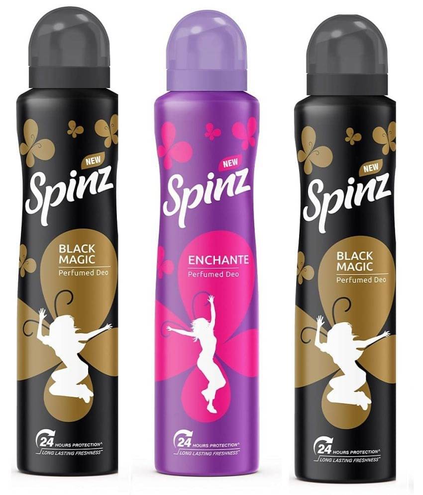     			Spinz - 2 MAGIC  MAGIC 1 ENCHANTE DEODORANT Deodorant Spray for Unisex 450 ml ( Pack of 3 )