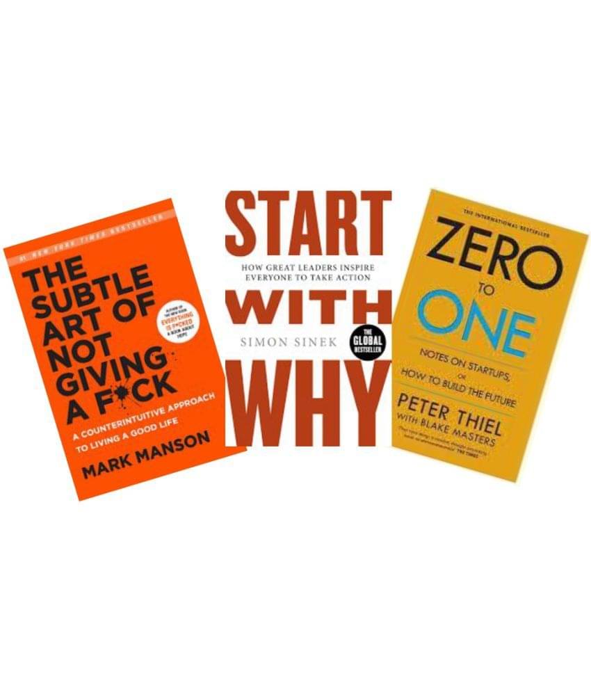     			The Subtle Art + Start With Why + Zero To One