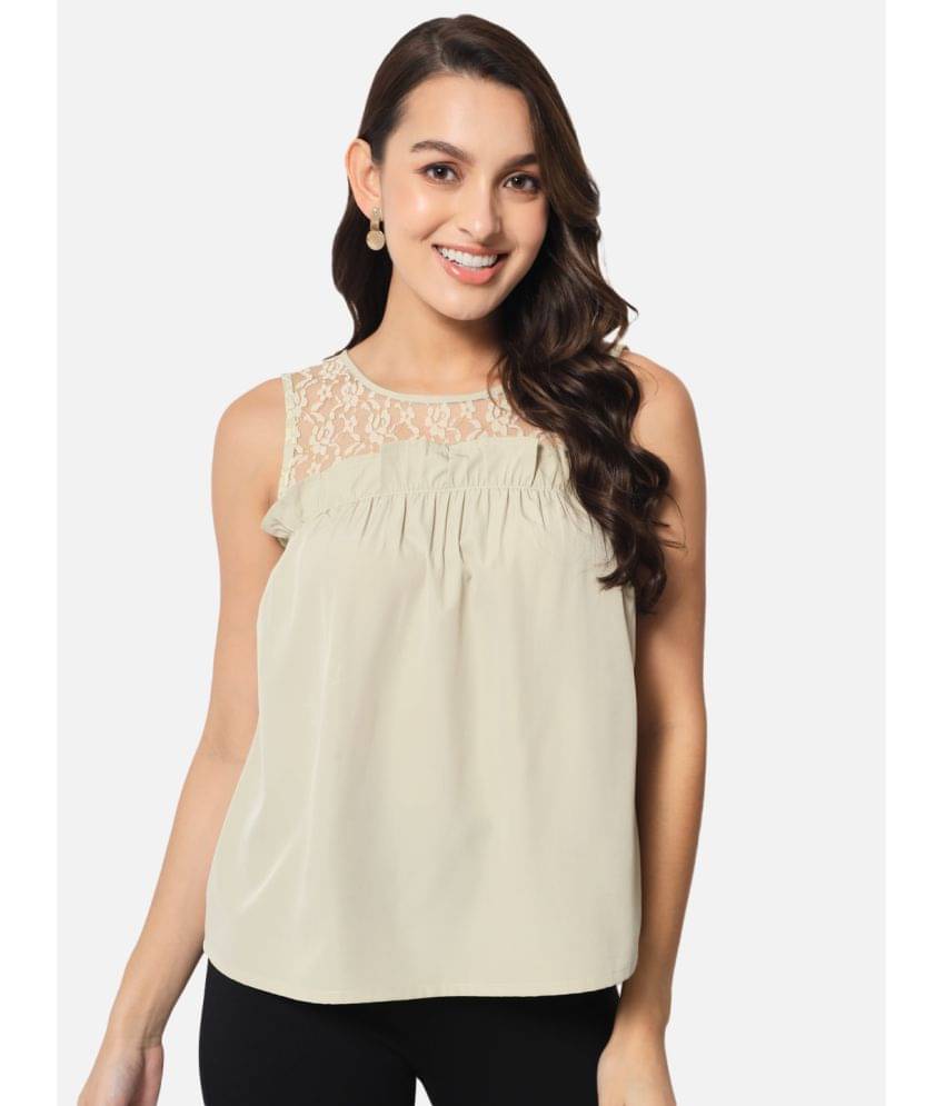 ALL WAYS YOU Women's Polyester Regular Top ( Beige ) ALL WAYS YOU Women's Polyester Regular Top ( Beige )