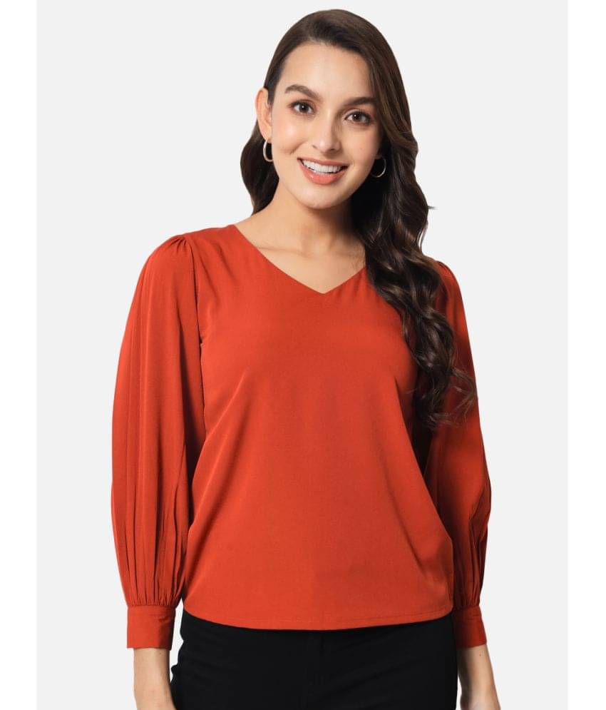 ALL WAYS YOU Women's Polyester Regular Top ( Orange ) ALL WAYS YOU Women's Polyester Regular Top ( Orange )