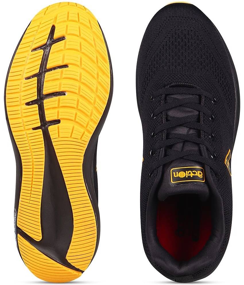 Action - Mesh Running shoes Black Men's Sports Running Shoes