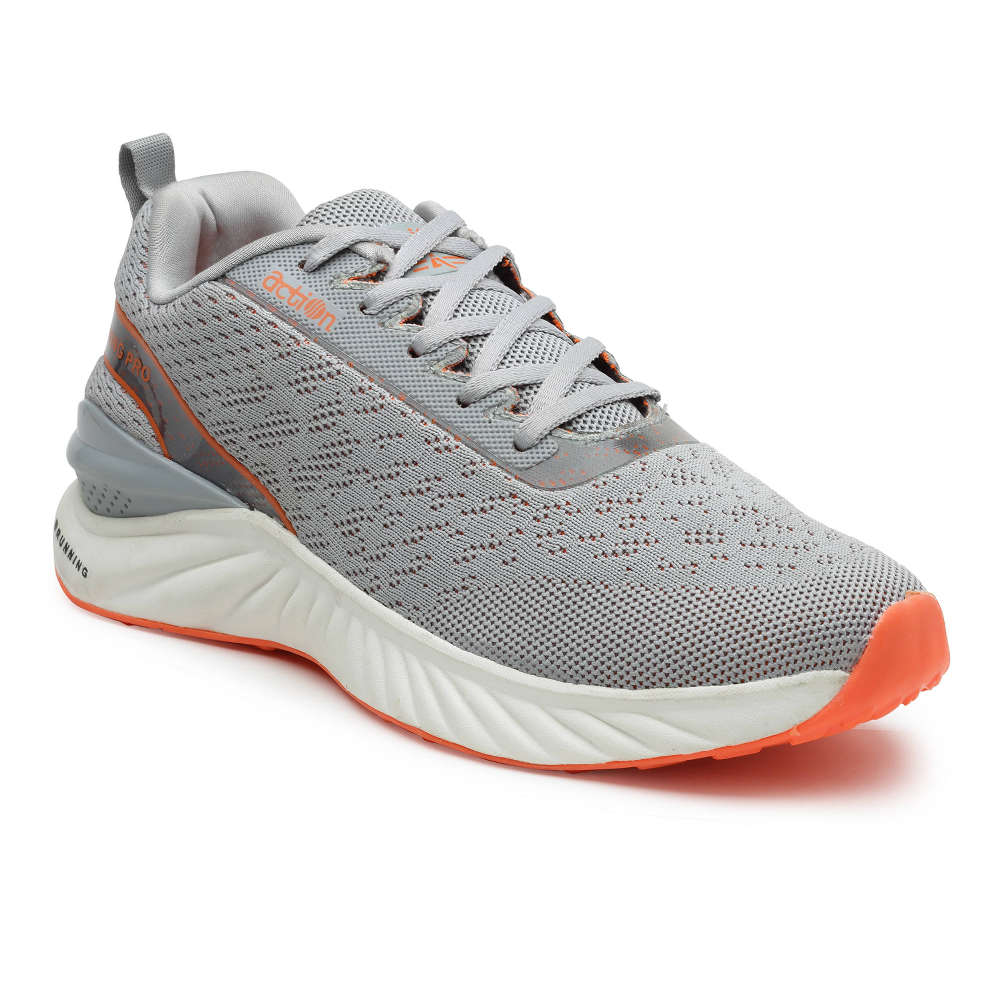     			Action -  Mesh Running shoes  Gray Men's Sports Running Shoes