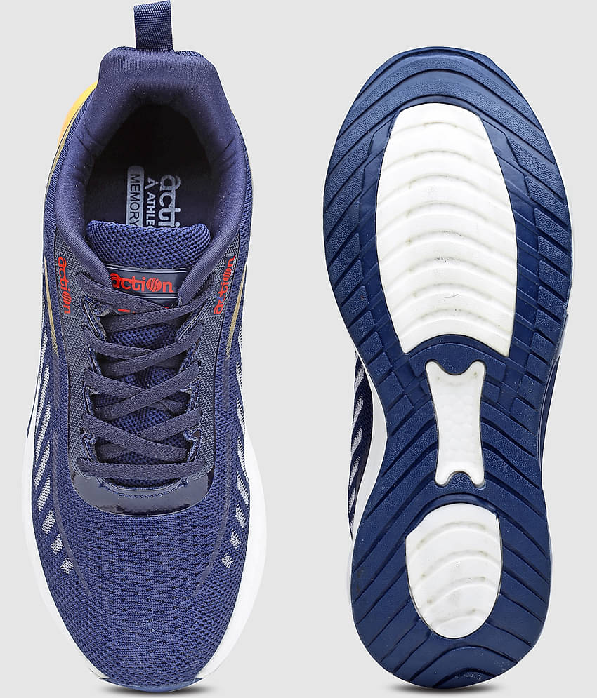 Action - Mesh Running shoes Navy Men's Sports Running Shoes