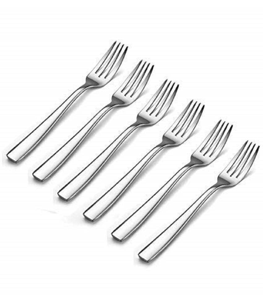 Analog kitchenware - Silver Stainless Steel Table Fork ( Pack of 6 ) Analog kitchenware - Silver Stainless Steel Table Fork ( Pack of 6 )