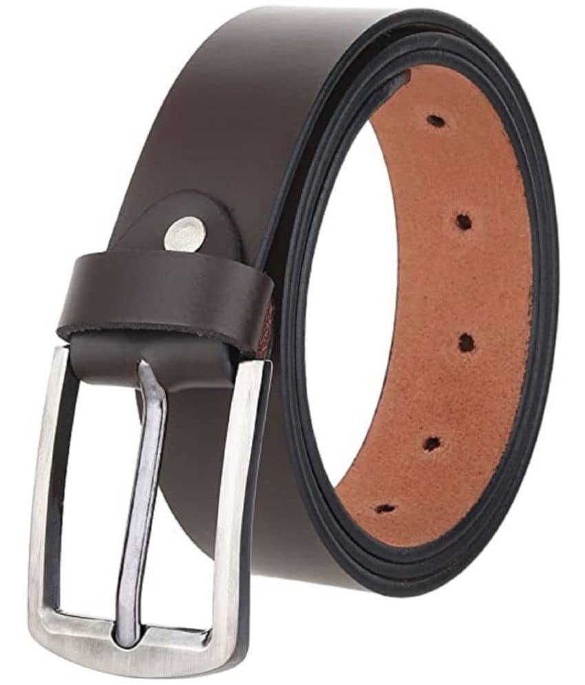 Clock21 - Brown 100% Leather Men's Formal Belt ( Pack of 1 )