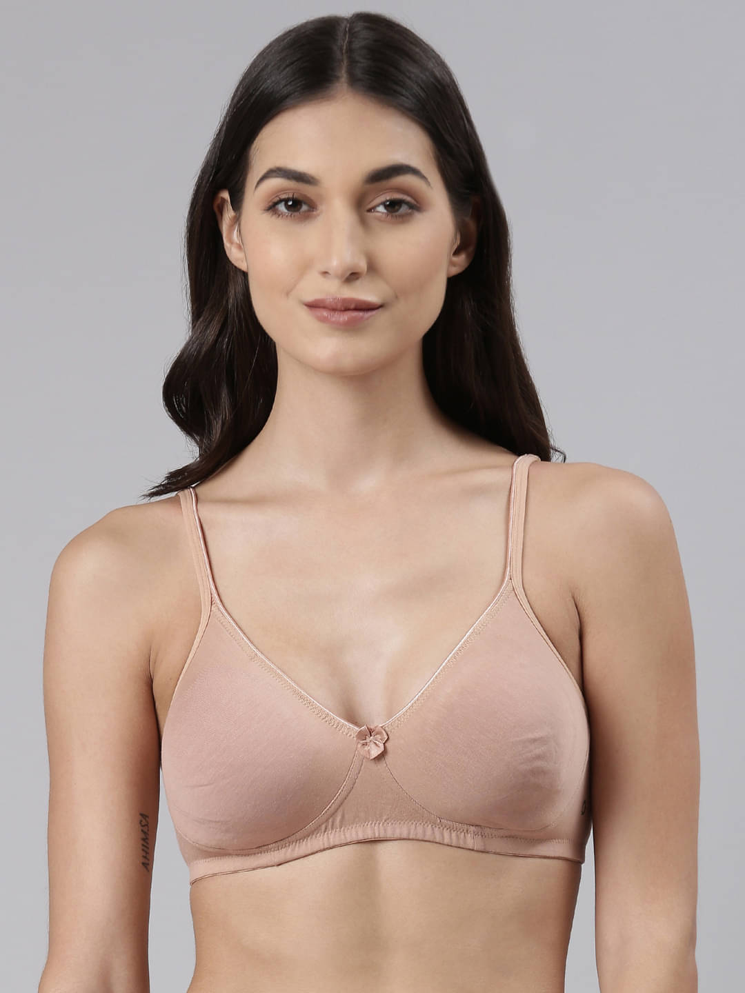     			Dollar Missy - Beige Cotton Blend Lightly Padded Women's T-Shirt Bra ( Pack of 1 )