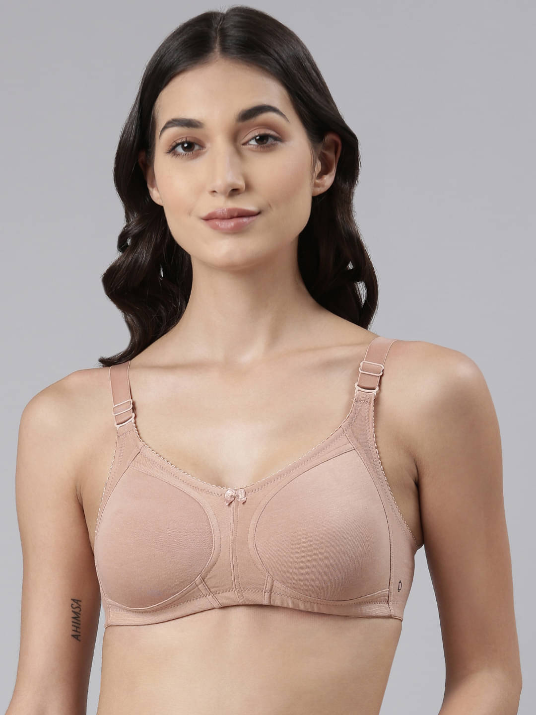     			Dollar Missy - Beige Cotton Blend Non Padded Women's Everyday Bra ( Pack of 1 )