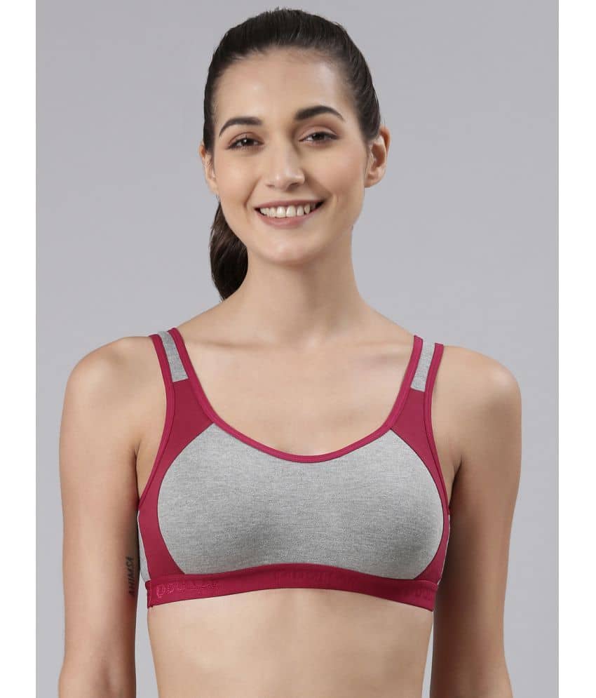 Dollar Missy - Grey Melange Cotton Non Padded Women's Everyday Bra ( Pack of 1 )