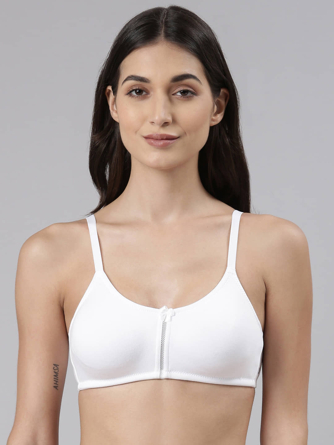 Dollar Missy - White Cotton Lightly Padded Women's T-Shirt Bra ( Pack of 1 )