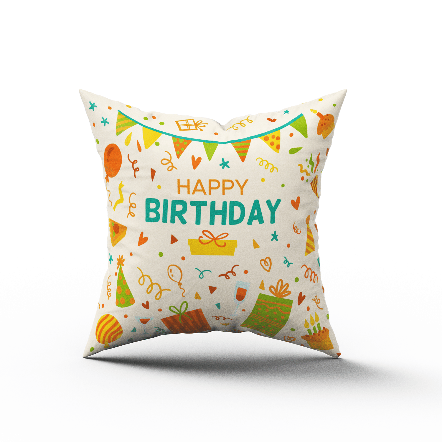     			Ros - Multicolor Nylon Gifting Printed Cushion
