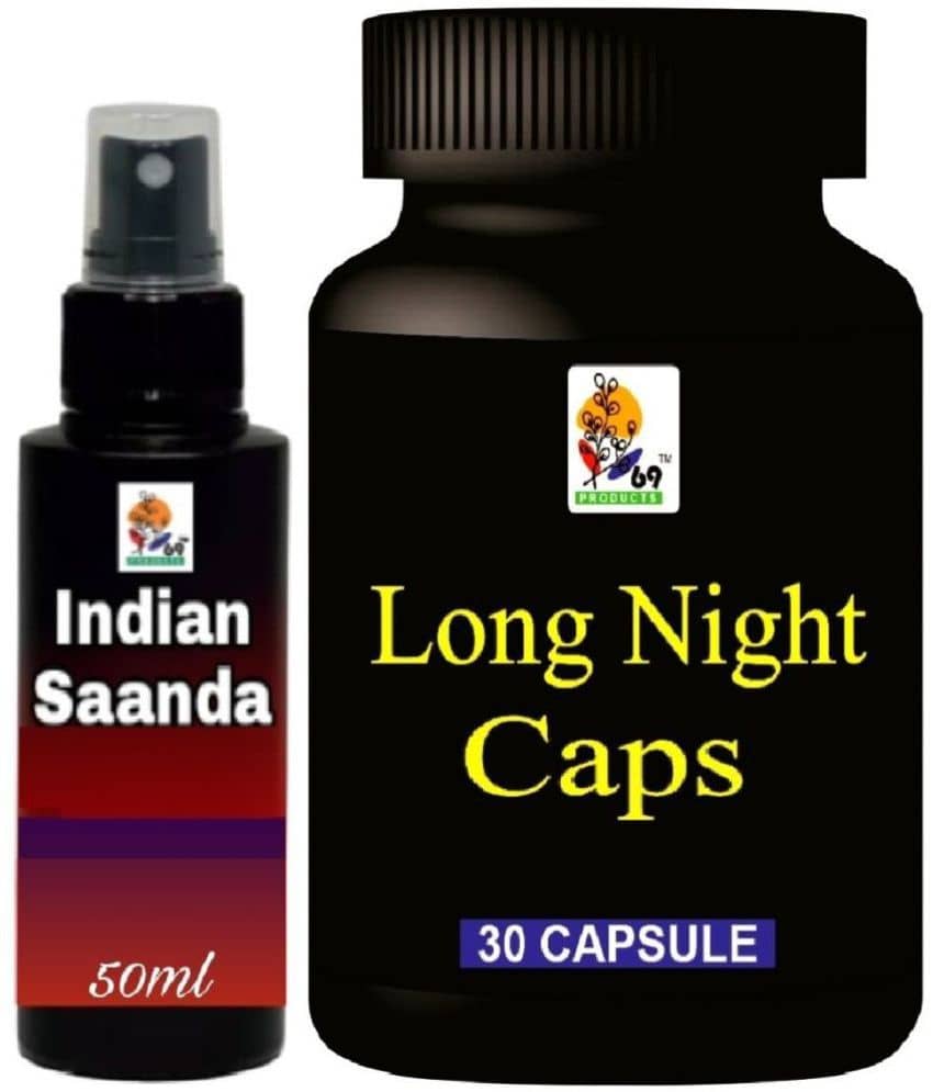 Indian Sana Massage Oil & Long Night Capsule For Men Ling Mota Lamba Karne Ki Dawa Stamina and Size, 50ml Oil, 30 Capsules