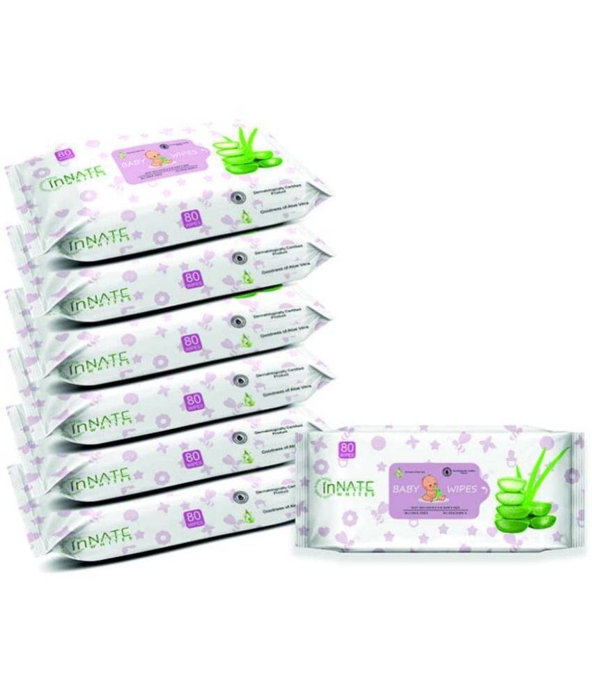 InnateWhites - Non Scented Wet wipes For Babies ( Pack of 7 ) InnateWhites - Non Scented Wet wipes For Babies ( Pack of 7 )