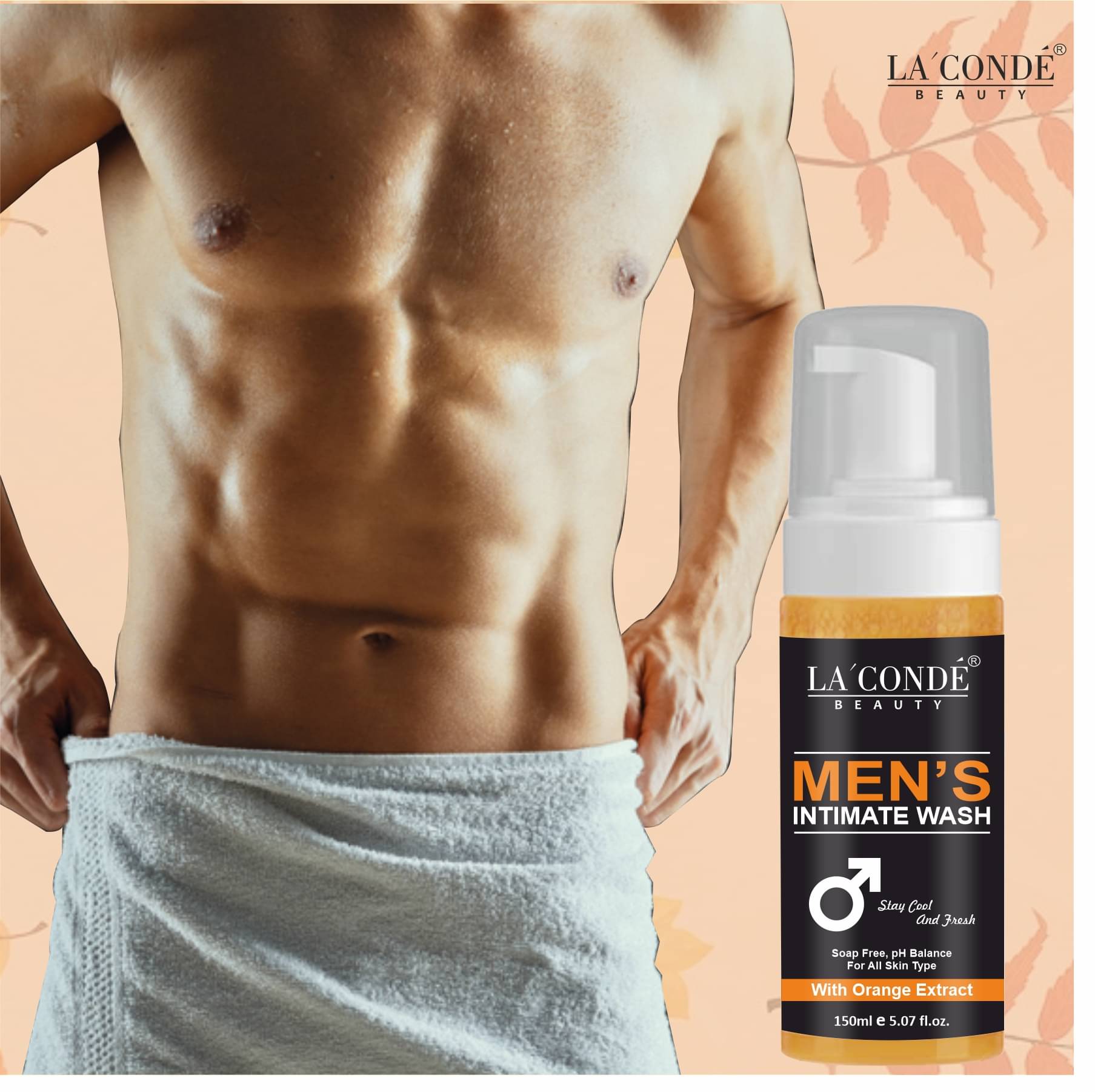     			La'Conde Reduce Bad Odour with Orange Extract Men's Intimate Wash Orange 150 Pcs