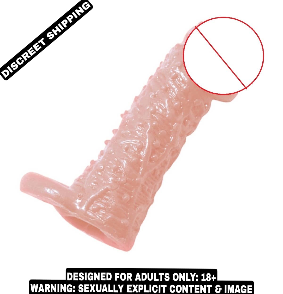 Naughty World Baile 5 inch Dotted Penis Sleeve Washable & Reusable Delay & Extra Time Penis Sleeve For Men