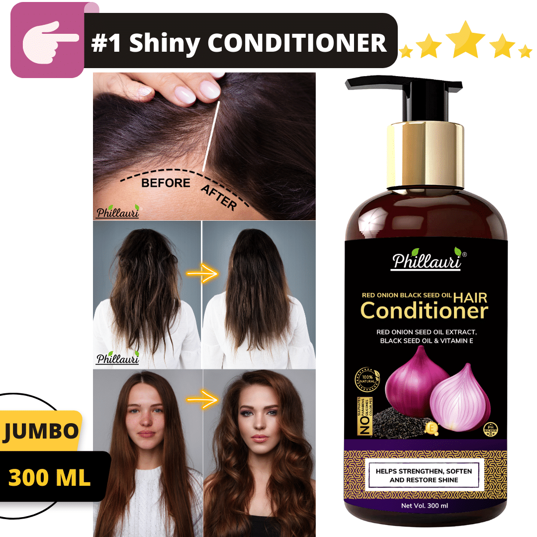     			Phillauri Red onion Blackseed Conditioner For Smooth and Shine (300 ml)
