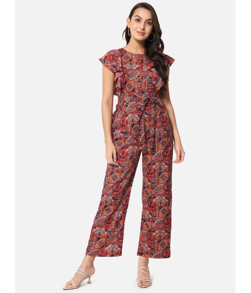 ALL WAYS YOU - Multicolor Polyester Regular Fit Women's Jumpsuit ( Pack of 1 ) ALL WAYS YOU - Multicolor Polyester Regular Fit Women's Jumpsuit ( Pack of 1 )