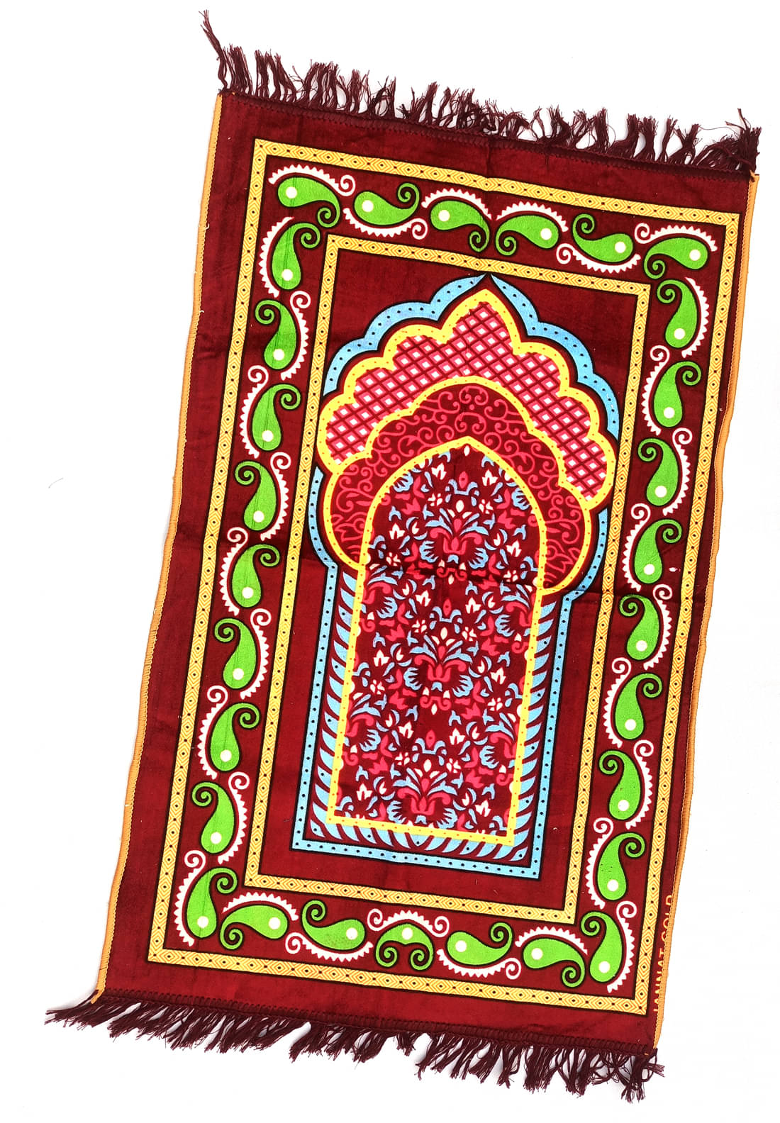 ALRAZA LOOMS Maroon Single Anti-skid Velvet Prayer Mat ( 110 X 70 cm ) ALRAZA LOOMS Maroon Single Anti-skid Velvet Prayer Mat ( 110 X 70 cm )