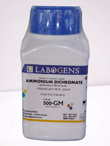 AMMONIUM DICHROMATE 500GM
