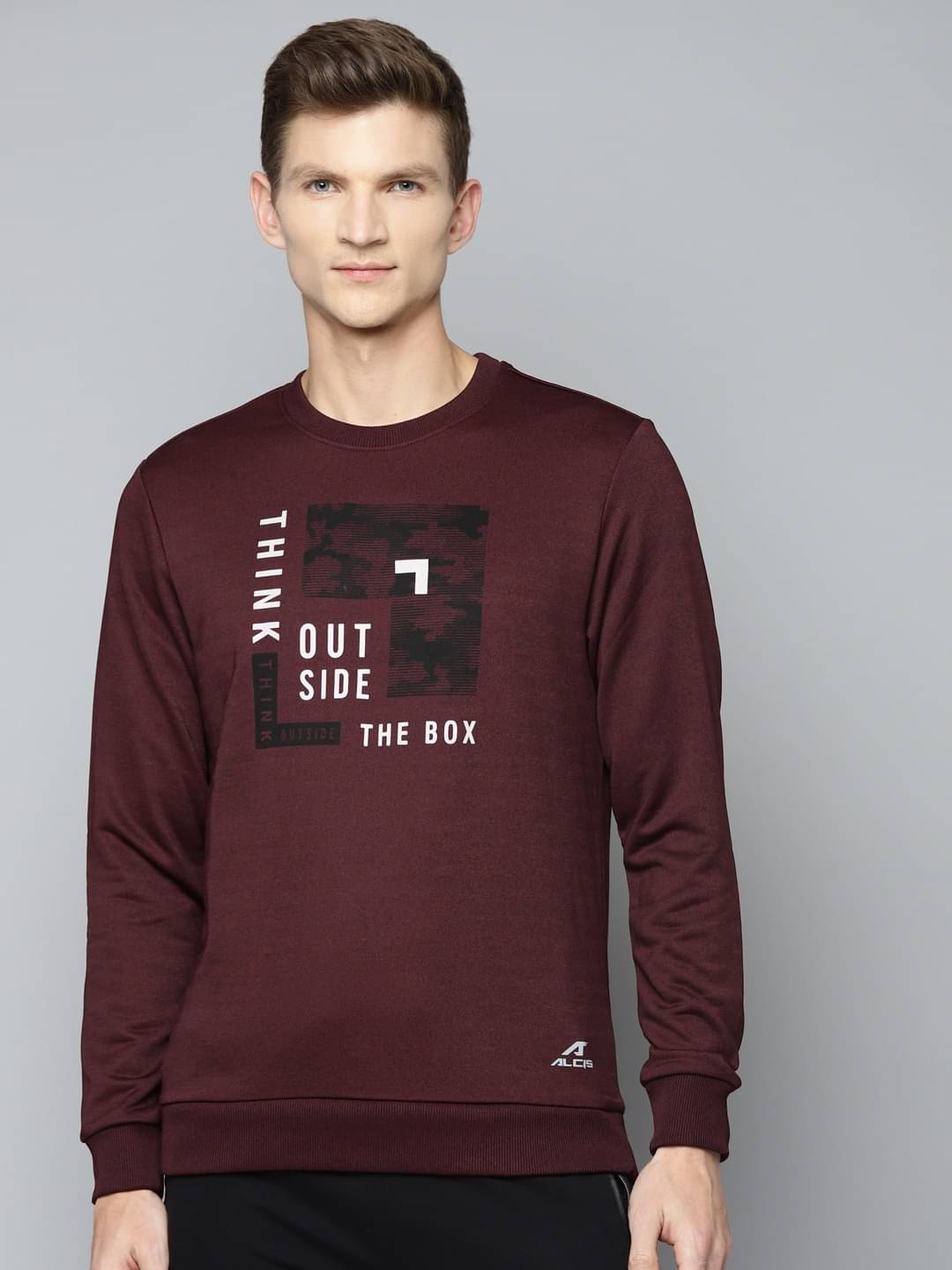 Alcis - Maroon Polyester Regular Fit Men's Sweatshirt ( Pack of 1 ) Alcis - Maroon Polyester Regular Fit Men's Sweatshirt ( Pack of 1 )
