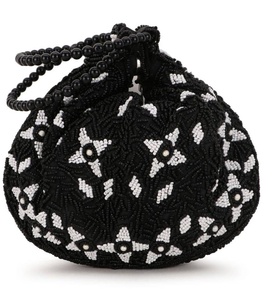     			Anekaant - Black Fabric Potli