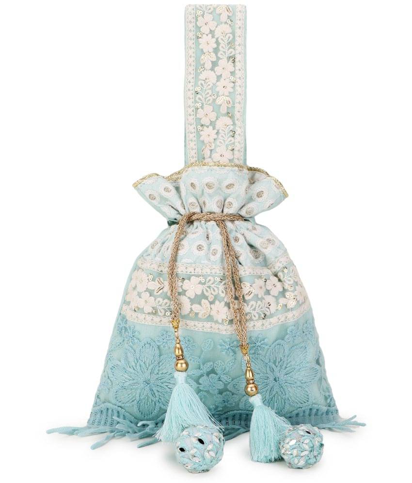     			Anekaant - Blue Fabric Potli