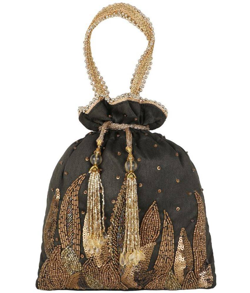     			Anekaant - Green Fabric Potli