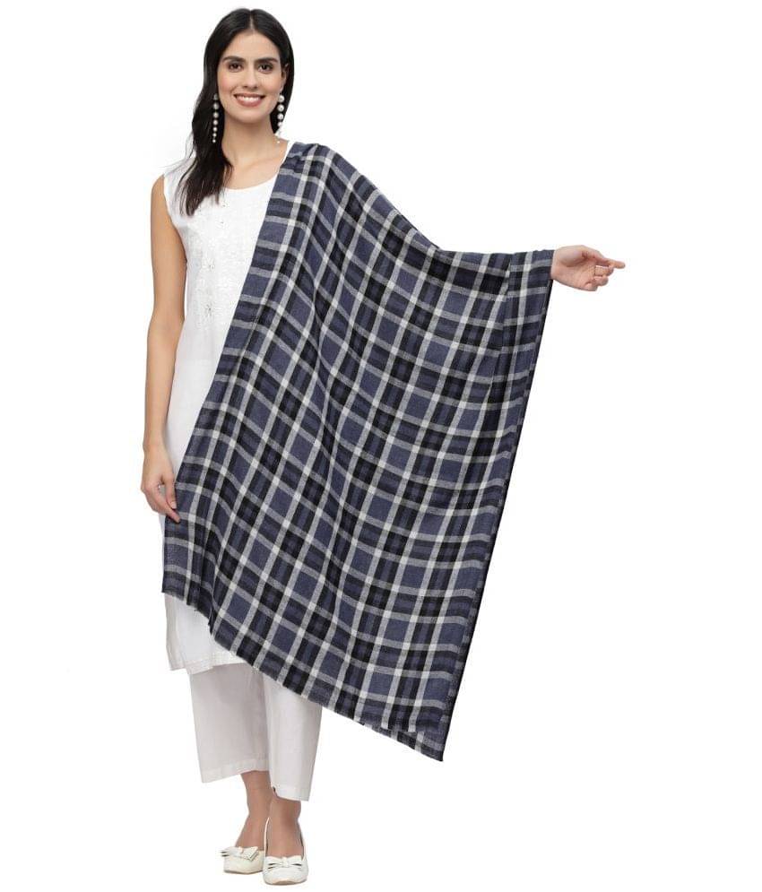 Anekaant - Navy Synthetic Women's Stole ( Pack of 1 ) Anekaant - Navy Synthetic Women's Stole ( Pack of 1 )