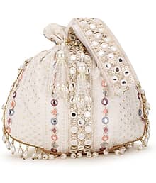 Anekaant - Off White Fabric Potli