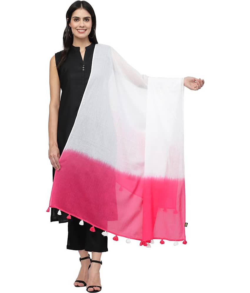 Anekaant - White Cotton Women's Scarf ( Pack of 1 ) - Dupattas & Shawls | Buy online on ZillyBuy