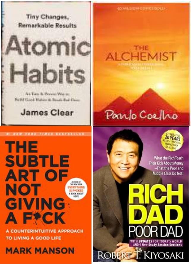 Atomic Habits + The Alchemist + The Subtle Art + Rich Dad Poor Dad Atomic Habits + The Alchemist + The Subtle Art + Rich Dad Poor Dad