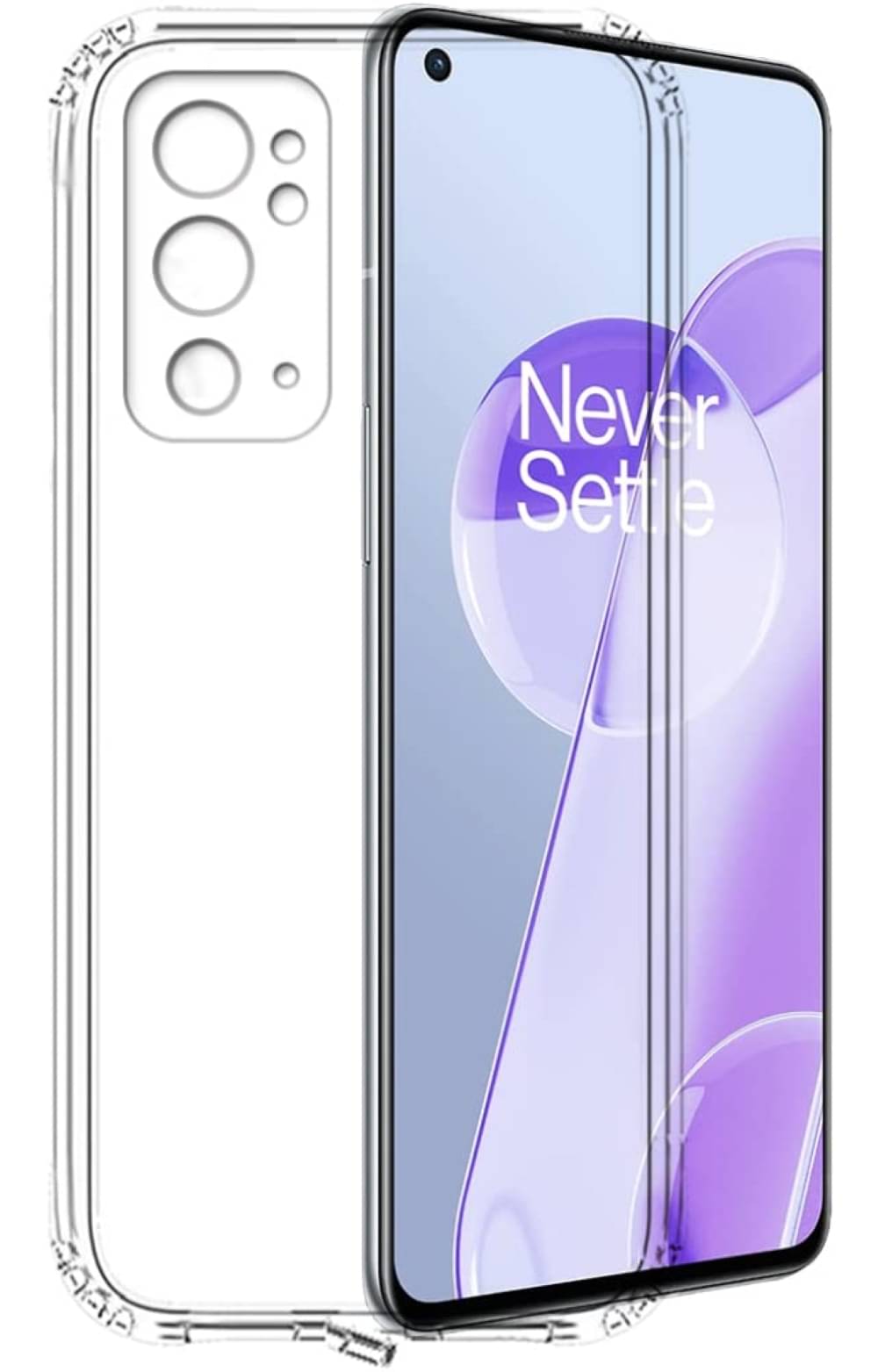     			Case Vault Covers - Transparent Silicon Silicon Soft cases Compatible For OnePlus 9RT ( Pack of 1 )