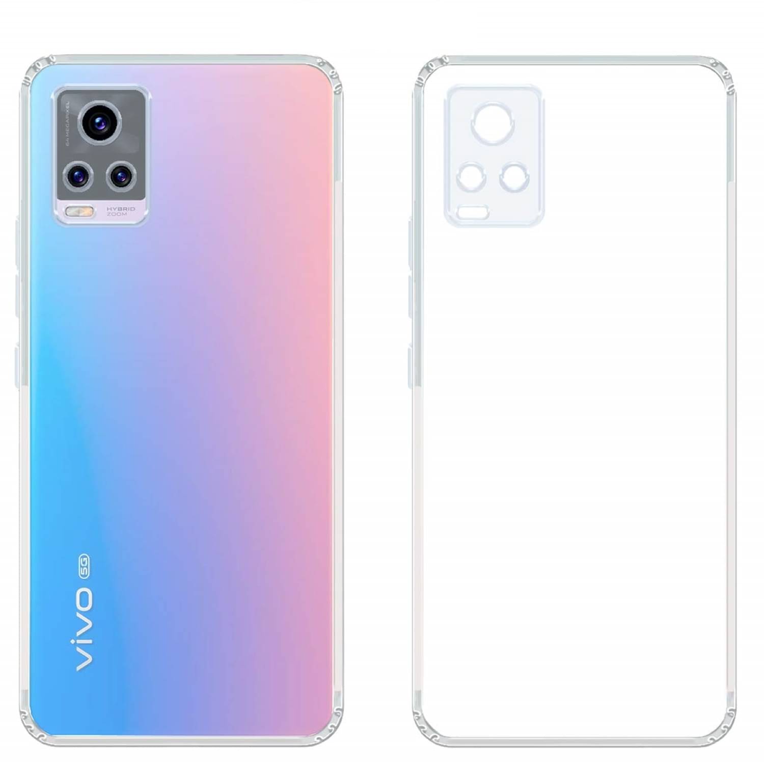    			Case Vault Covers - Transparent Silicon Silicon Soft cases Compatible For Vivo V20 Pro ( Pack of 1 )