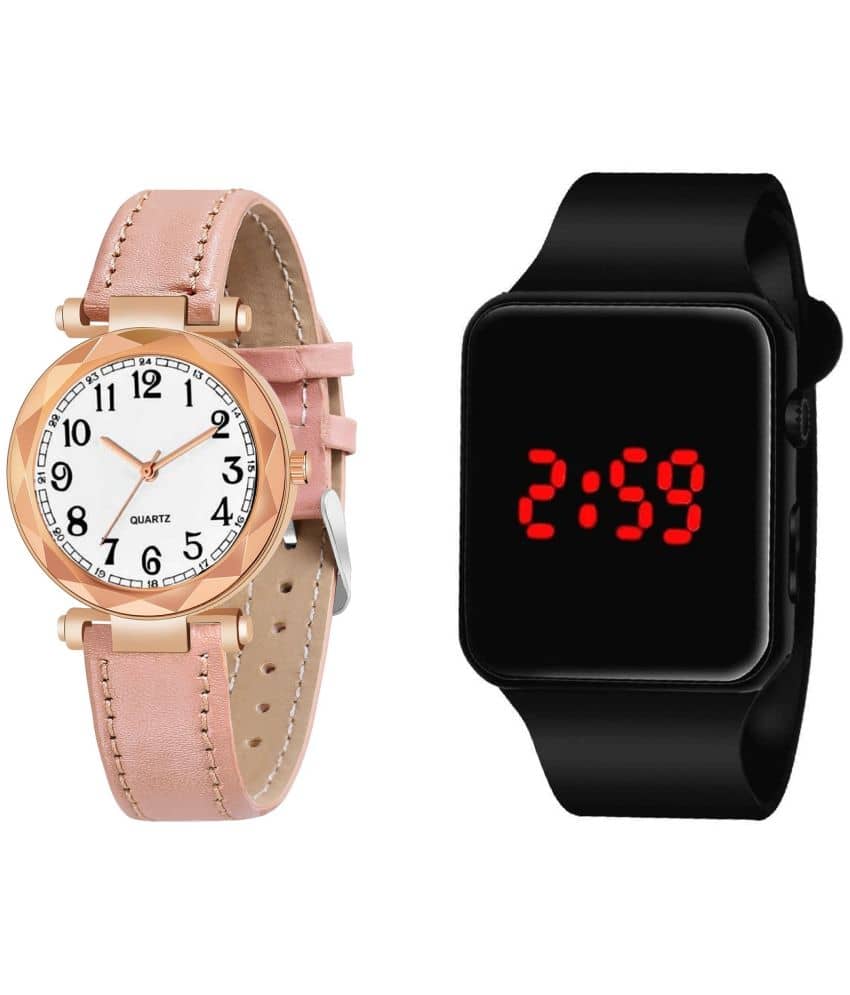 DECLASSE - Pink Leather Analog Womens Watch