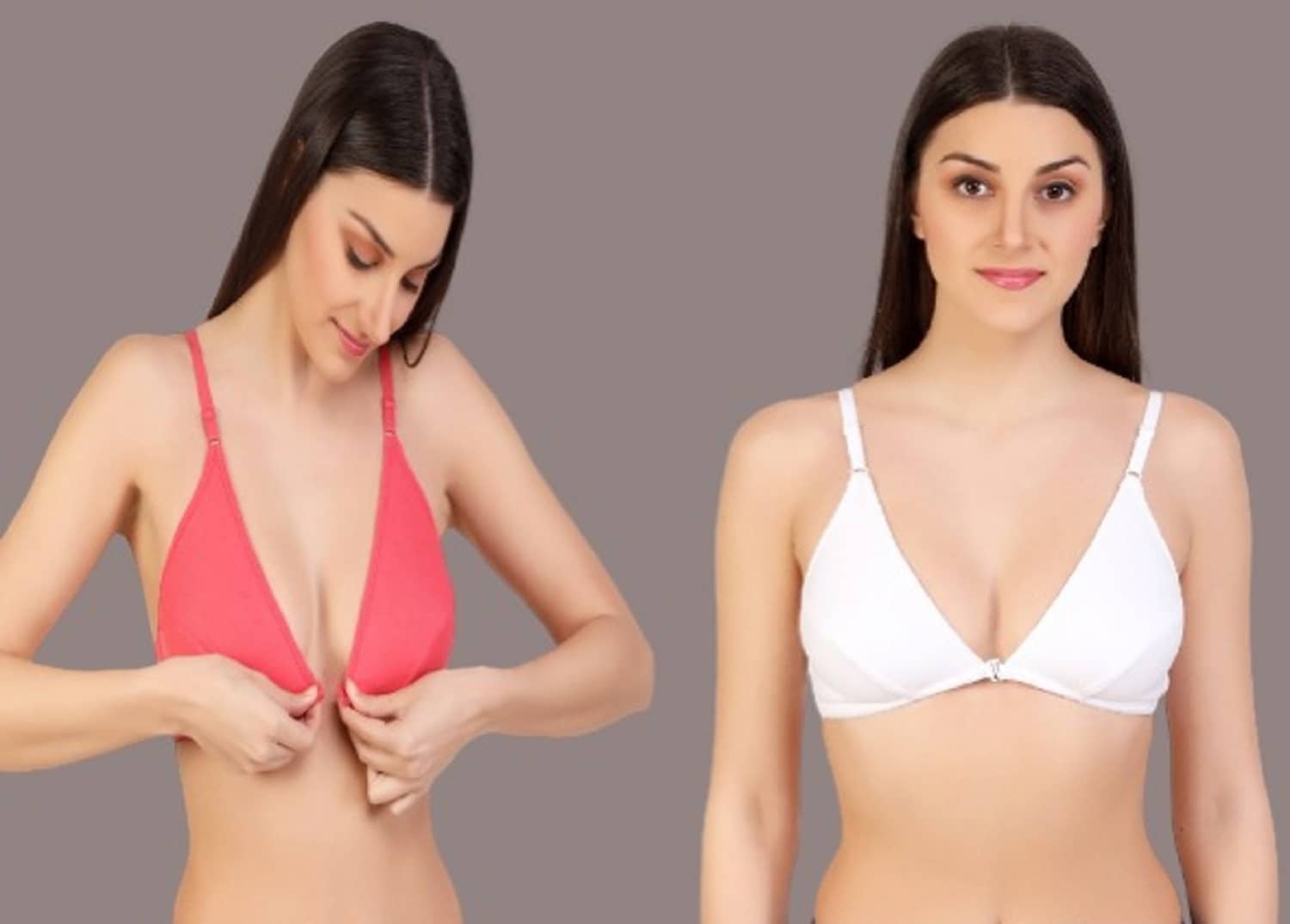 Desiprime Pack of 2 Cotton Non Padded Women's Minimizer Bra ( Multicolor )