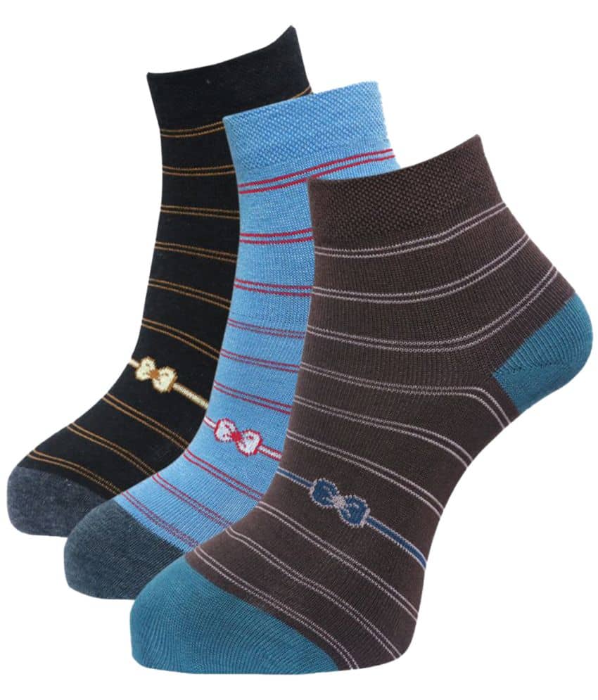 Dollar - Multicolor Cotton Women's Ankle Length Socks ( Pack of 3 ) - Socks | Buy online on ZillyBuy