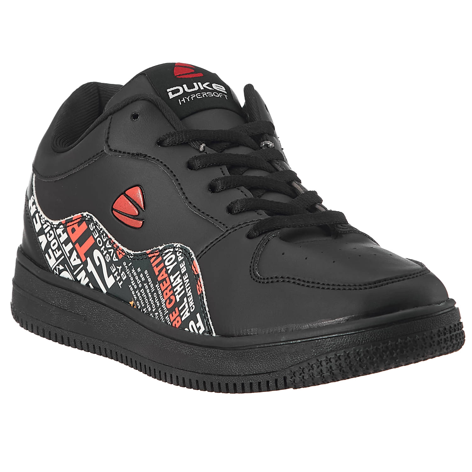     			Duke FWOL1456-Black - Black Men's Sneakers