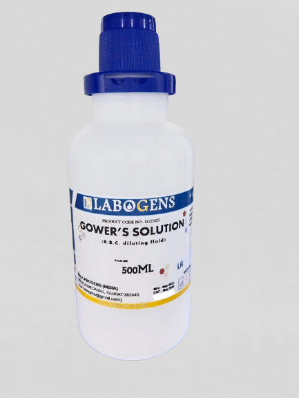     			GOWER’S SOLUTION (R.B.C. diluting fluid) 500ML