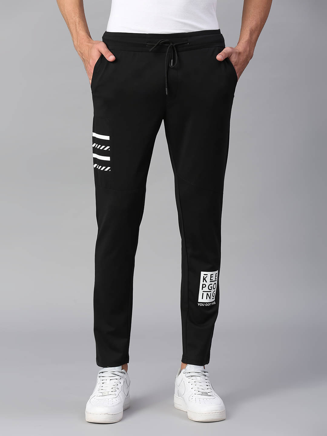 HJ HASASI - Black Cotton Blend Men's Trackpants ( Pack of 1 ) HJ HASASI - Black Cotton Blend Men's Trackpants ( Pack of 1 )