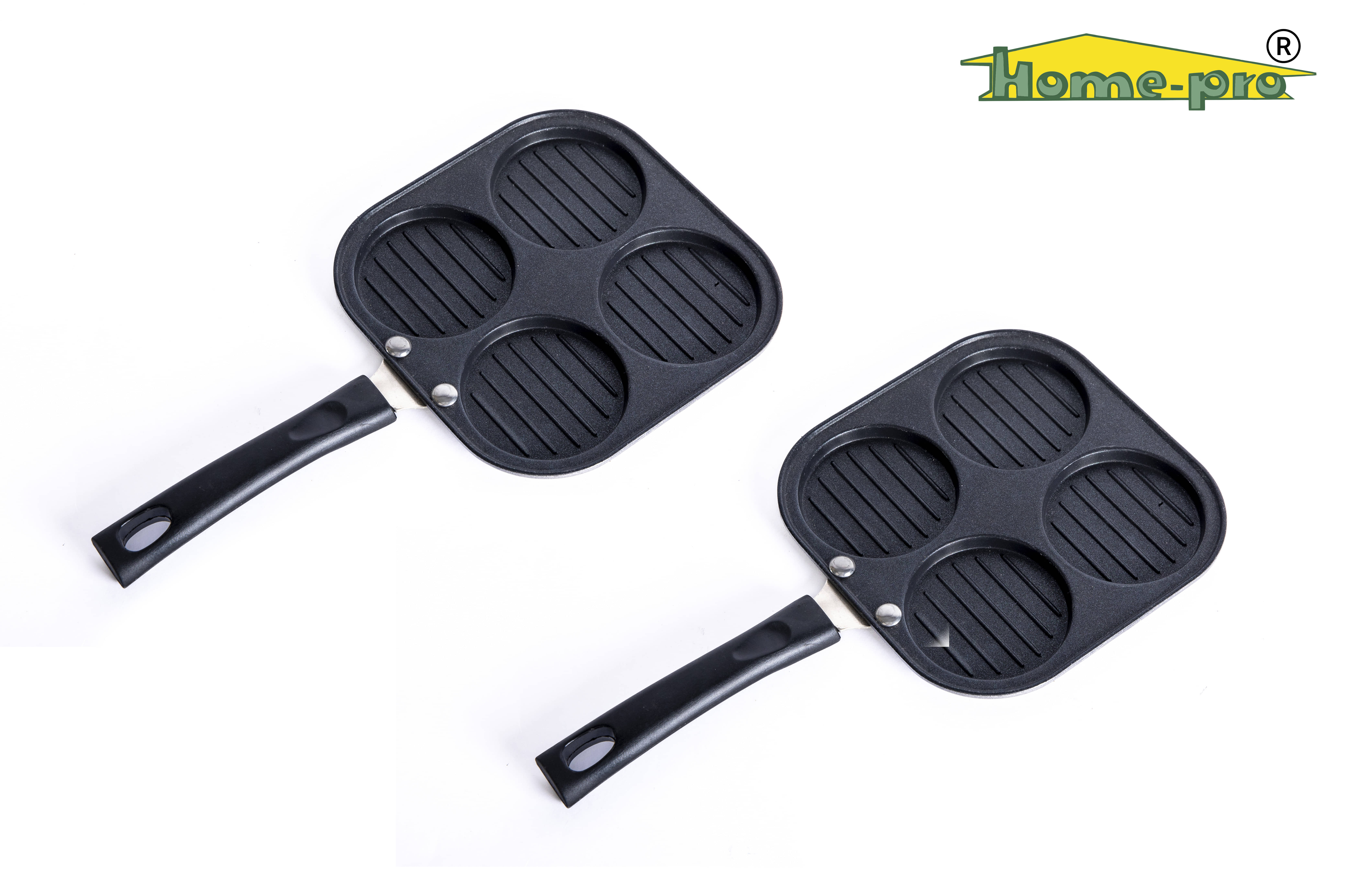 HomePro - Uttampam PK 2 Aluminium Non-Stick Grill Pan 1200 ml ( Pack of 2 ) - Cookware | Buy online on ZillyBuy