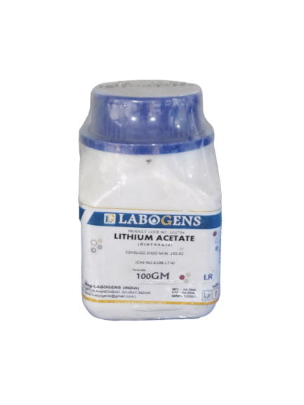     			LITHIUM ACETATE (dihydrate) 100GM